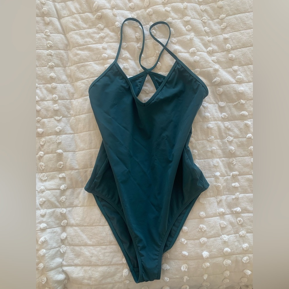 Her Line Luxury Swimwear - Teal Cheeky One Piece - Made in Australia